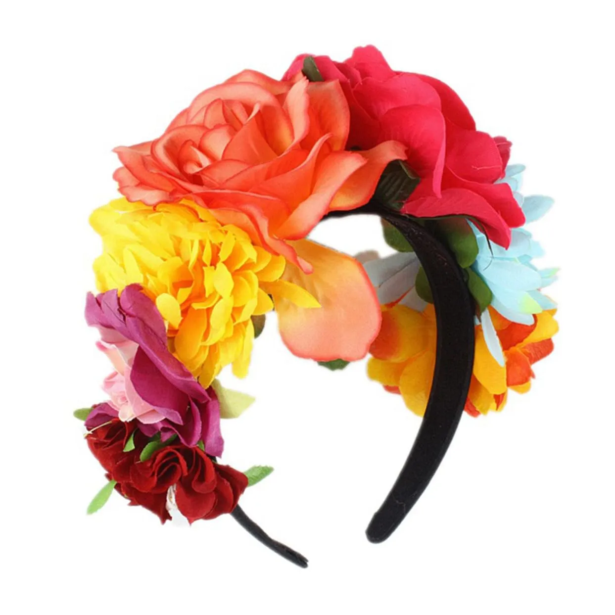 1pc Floral Headband for Women Stylish Hawaii Inspired Hair Accessory for Weddings Beach Parties and Photos Durable Eye Catching Design for Masquerades and Travel