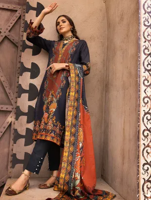 3 Piece Unstitched Khaddar Suit KKH-1497