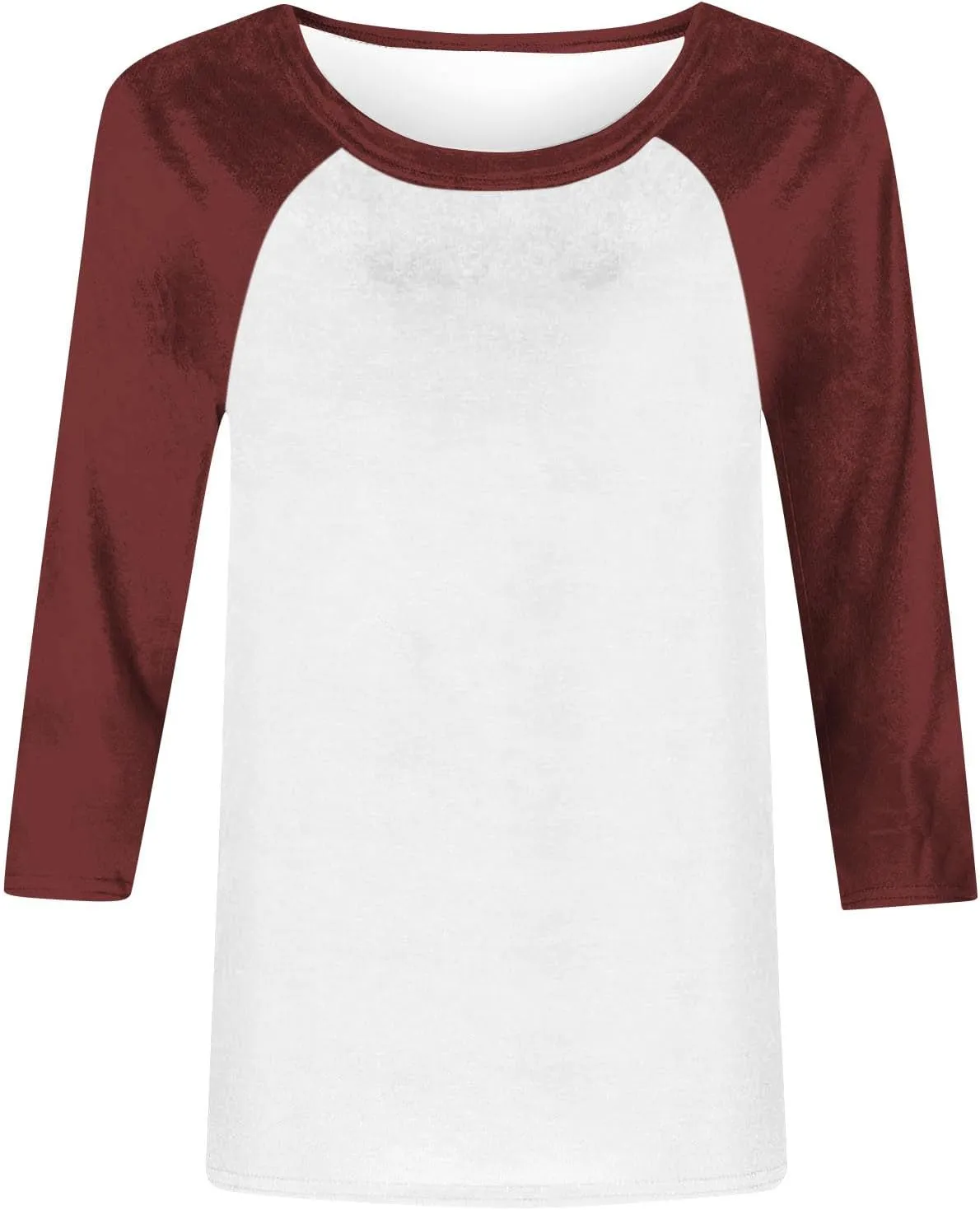 3/4 Sleeve Tops for Women Workout Jersey Shirts Baseball Style Raglan Tshirts Casual Color Block Tees Comfy Steetwear