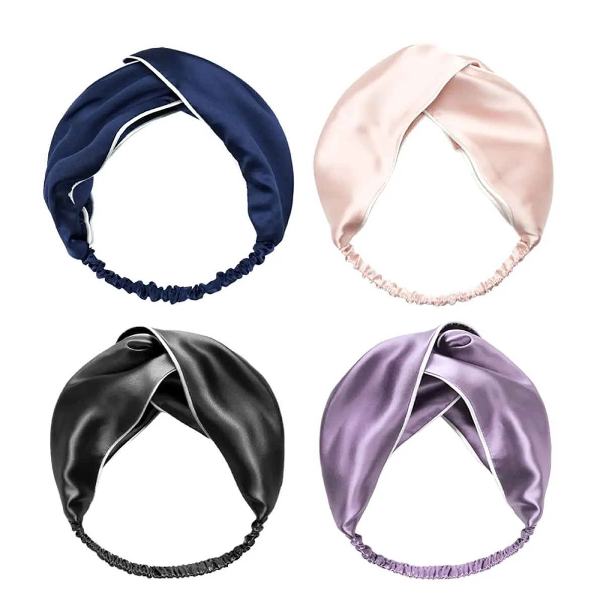 4pcs Headbands for Women Cross-knotted Hairbands Elastic Face Wash Accessories Multi-use for Daily Wear Exercise and Makeup Smooth Stretchy Design Random Colors