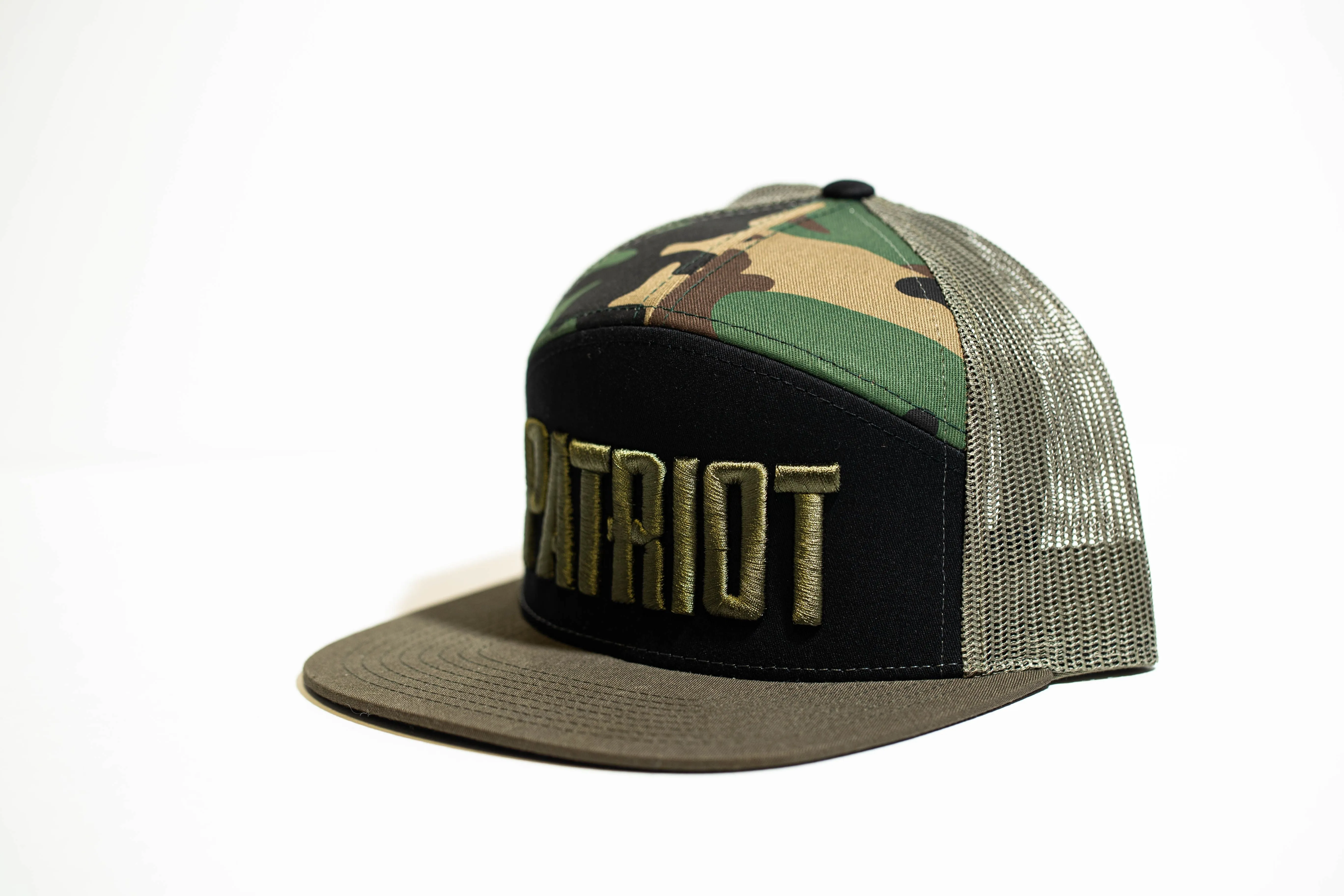 7 Panel Patriot Hat - Camo - Unisex