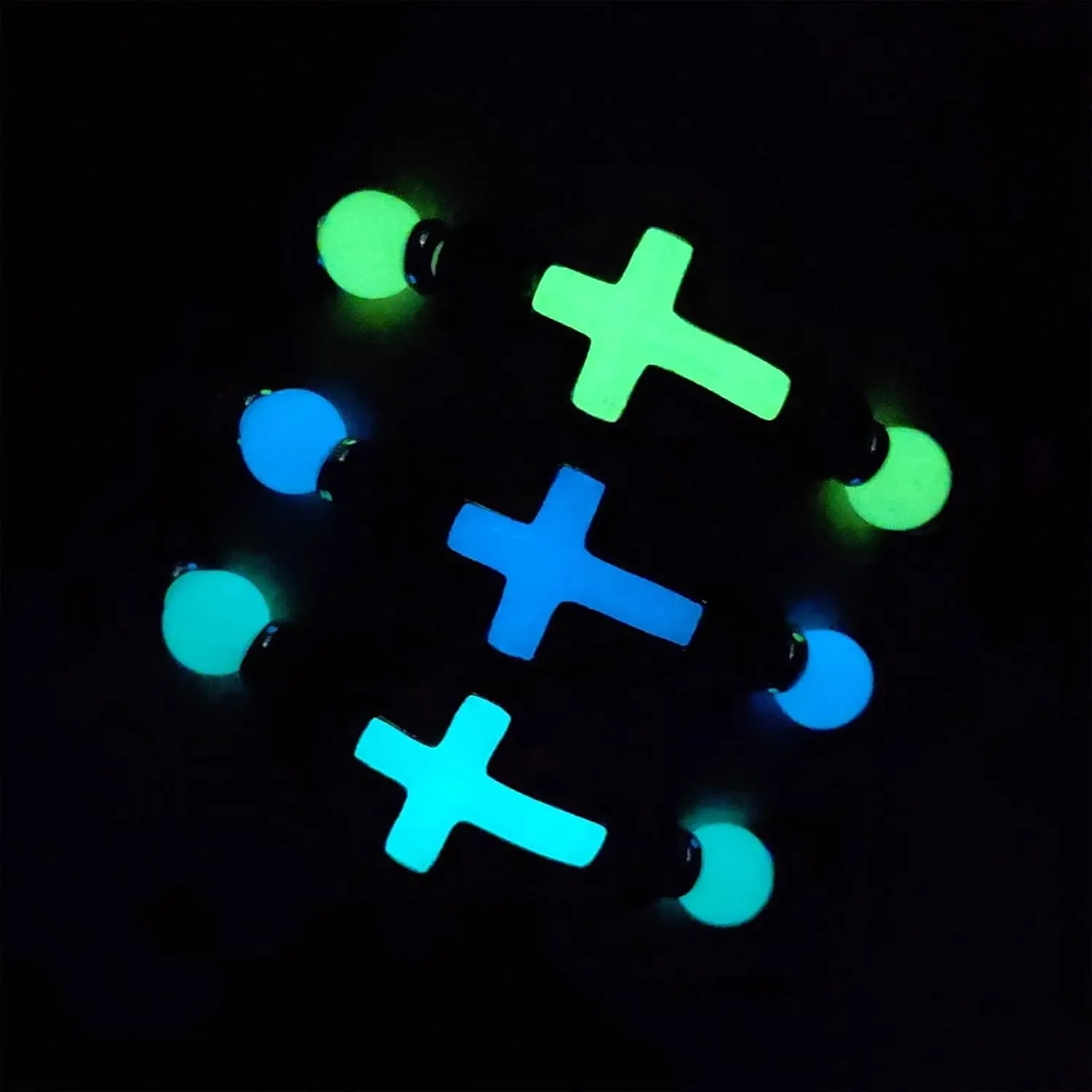 8mm Natural Volcanic Stone Bracelets,Luminous Cross BraceletsSuitable for men, women, couples, Healing Crystal Elastic Stretch Beads Bracelet,Religion Holy Communion Bracelet for Women