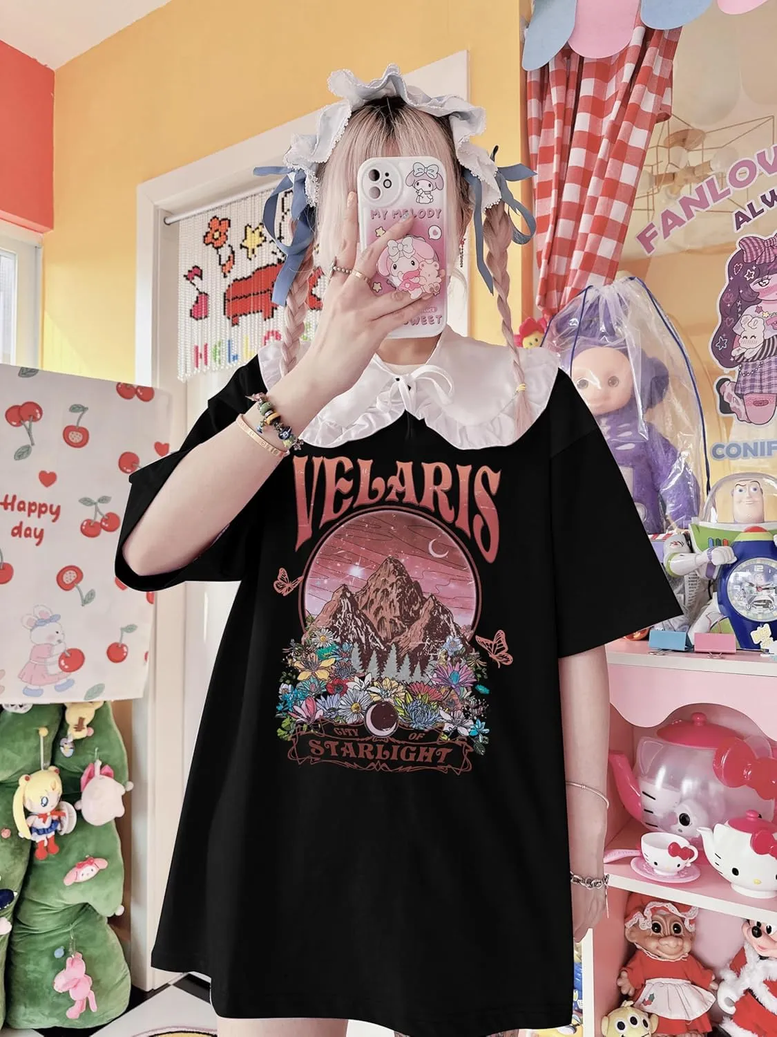 Acotar Velaris Shirts Women Oversized City of Starlight Shirt Book Fan Gift Casual Short Sleeve Tee