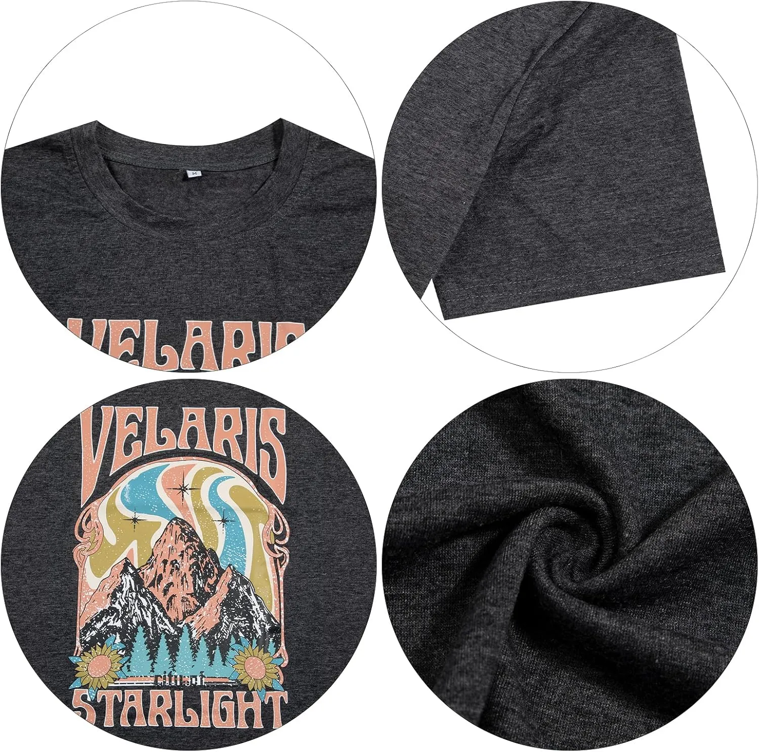 Acotar Velaris Shirts Women Oversized City of Starlight Shirt Book Fan Gift Casual Short Sleeve Tee
