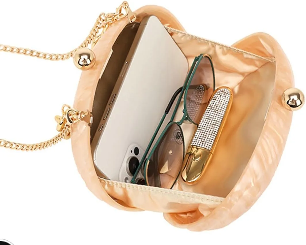 Acrylic Evening Clutch Purse Women Evening Bag Shoulder Handbag Crossbody Bag Cute Clutch Evening Bags Party Wedding