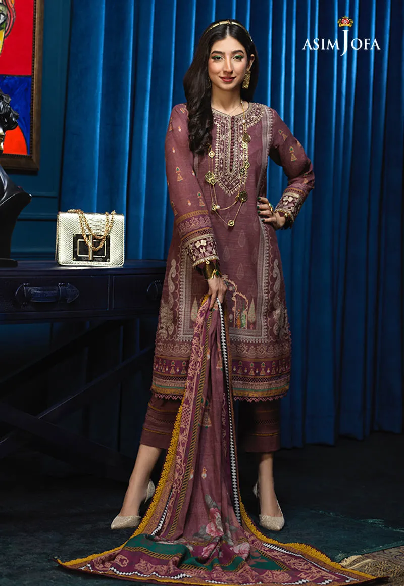 AJE-03 EMBROIDERED KHADDAR 3 PCS