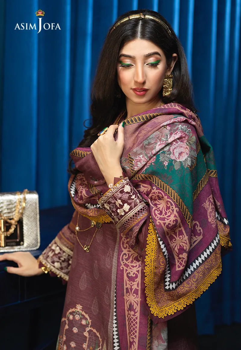 AJE-03 EMBROIDERED KHADDAR 3 PCS
