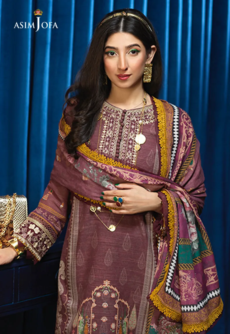 AJE-03 EMBROIDERED KHADDAR 3 PCS