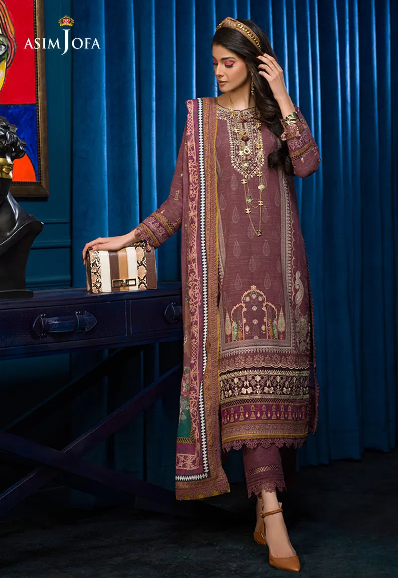 AJE-03 EMBROIDERED KHADDAR 3 PCS