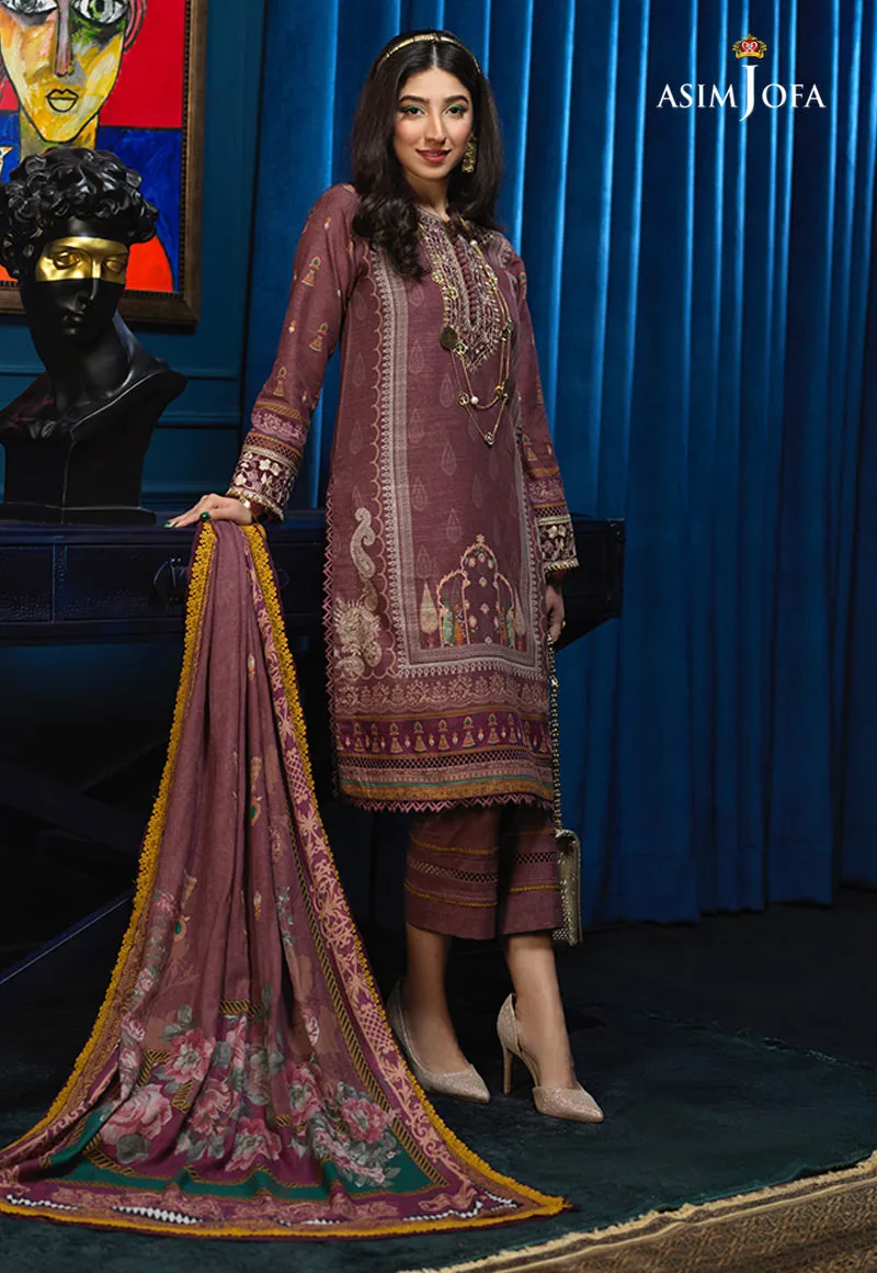 AJE-03 EMBROIDERED KHADDAR 3 PCS