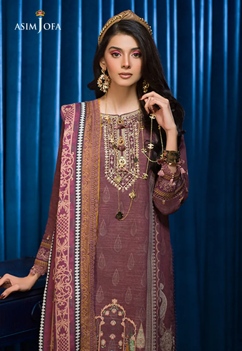 AJE-03 EMBROIDERED KHADDAR 3 PCS