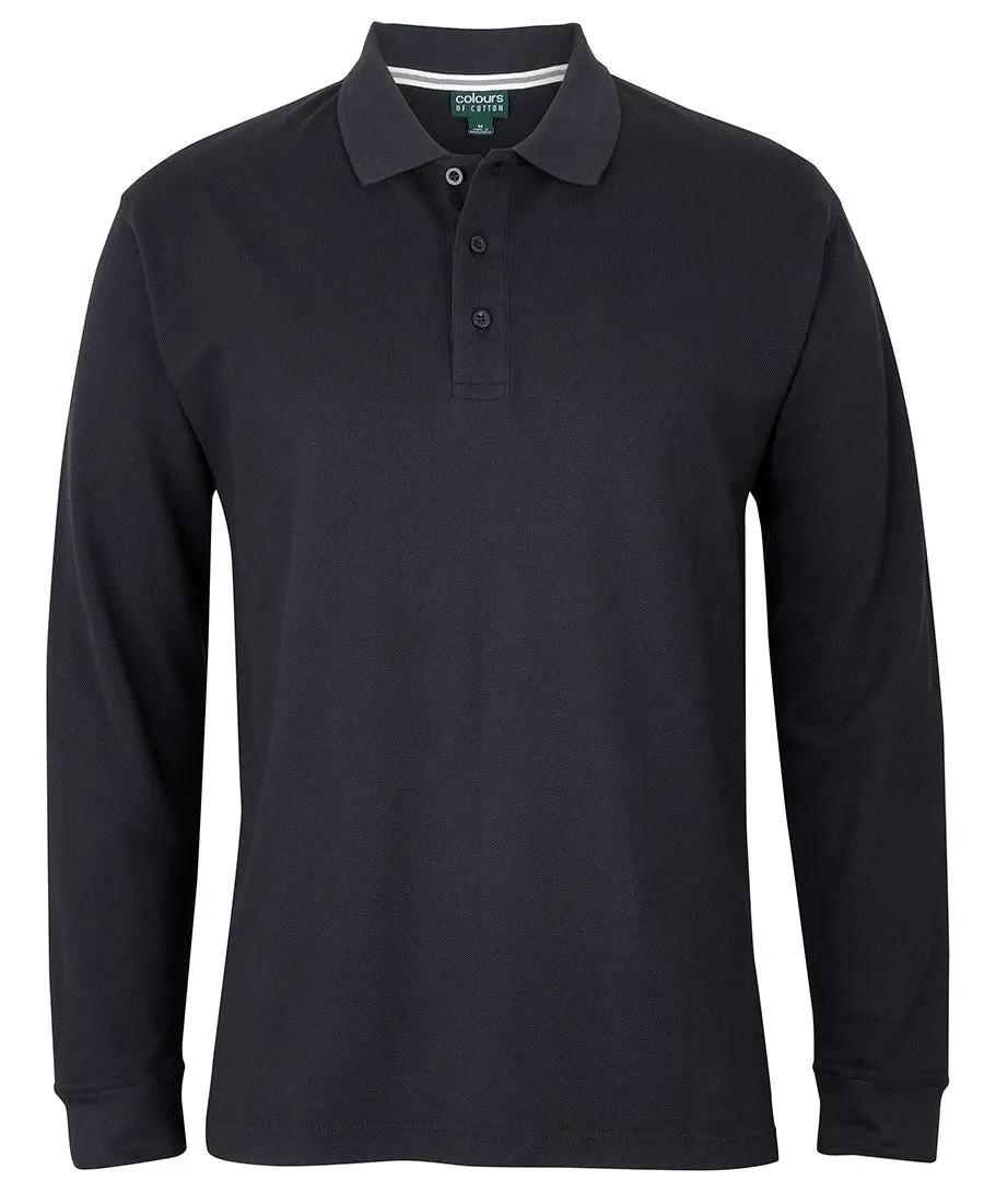 C of C Long Sleeve Pique Polo - S2ML