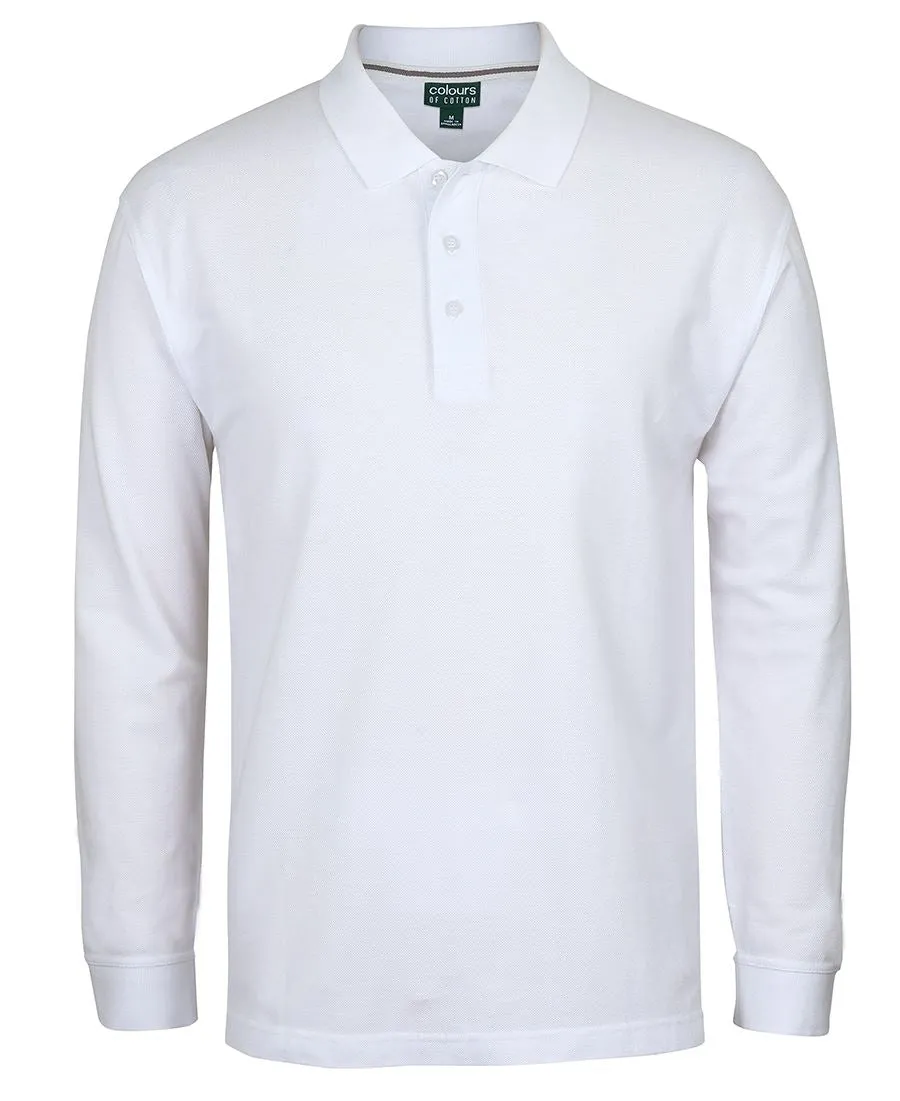 C of C Long Sleeve Pique Polo - S2ML