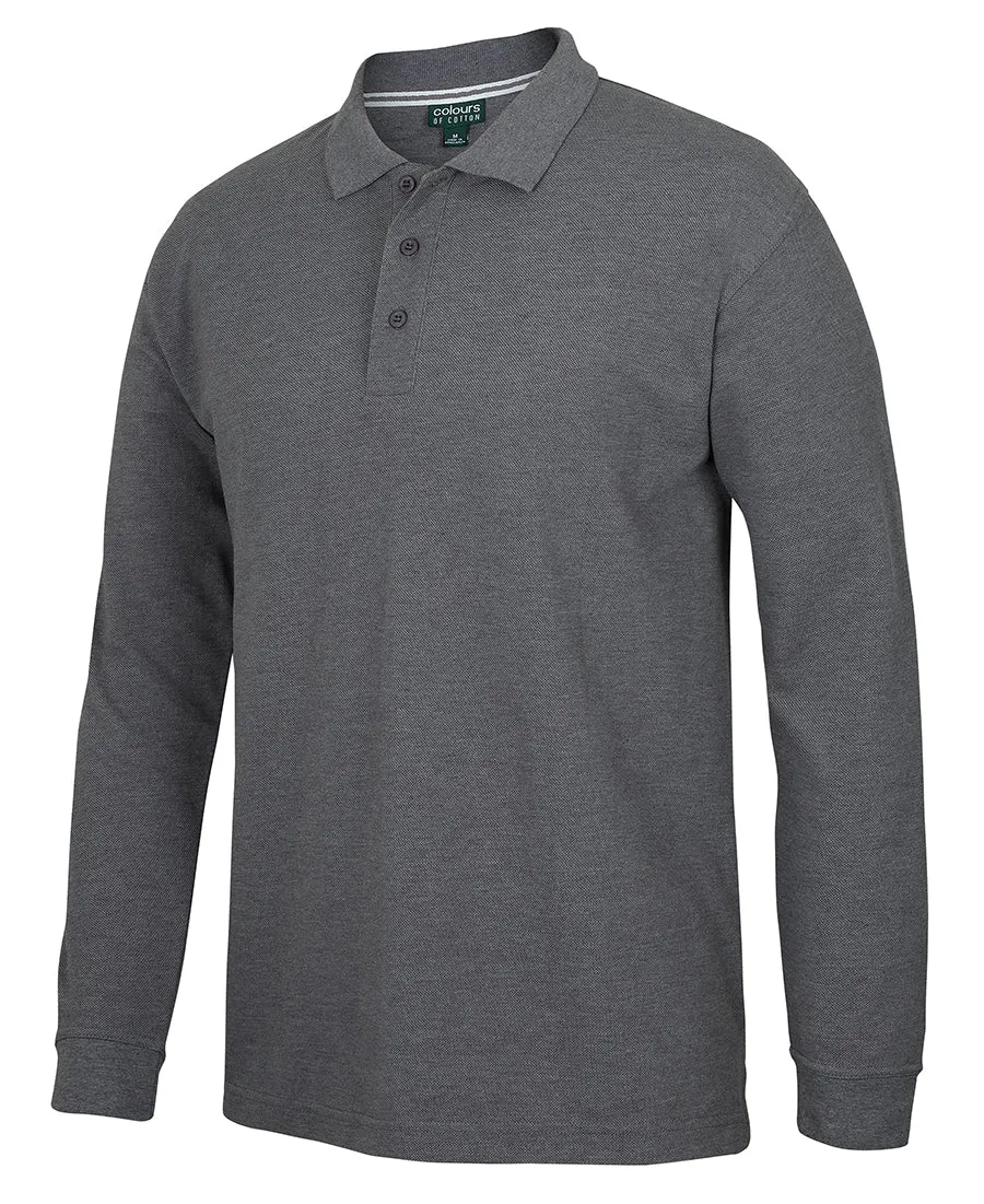 C of C Long Sleeve Pique Polo - S2ML