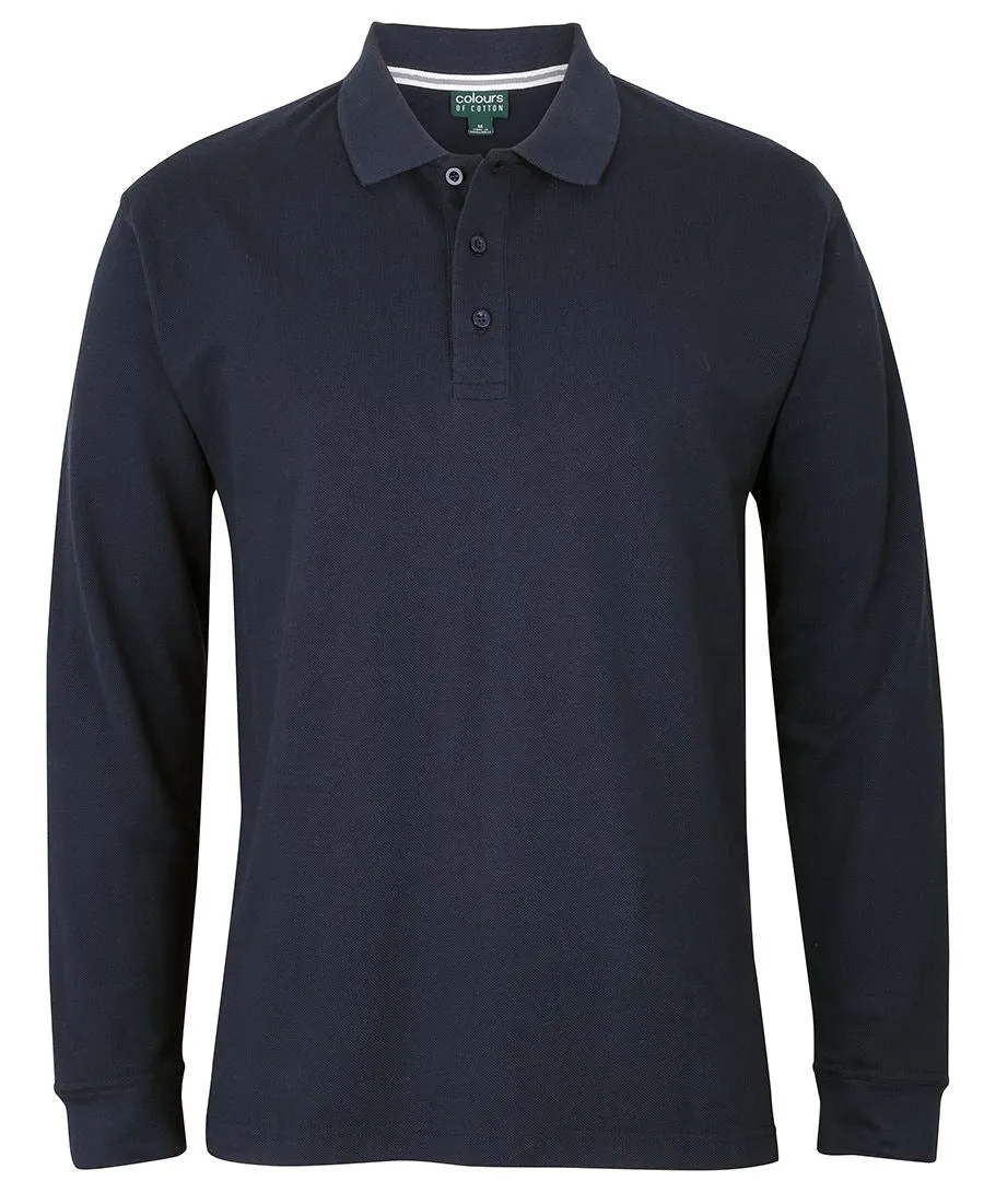 C of C Long Sleeve Pique Polo - S2ML