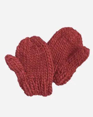 Classic Mittens in Red