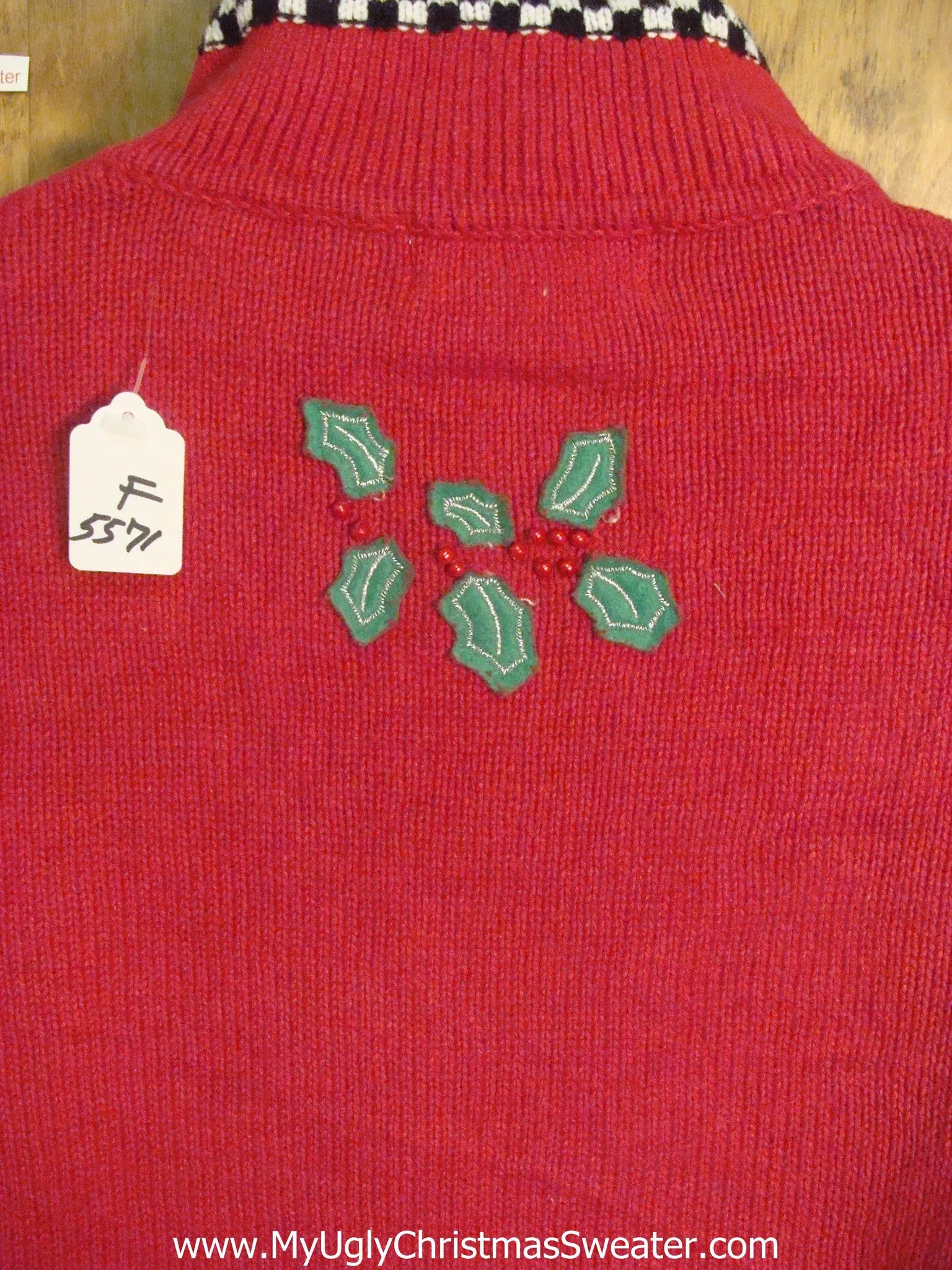 Criss Cross Design Funny Ugly Sweater for a Christmas Party