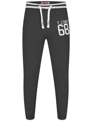 Cuffed Joggers in Charcoal Marl - Tokyo Laundry