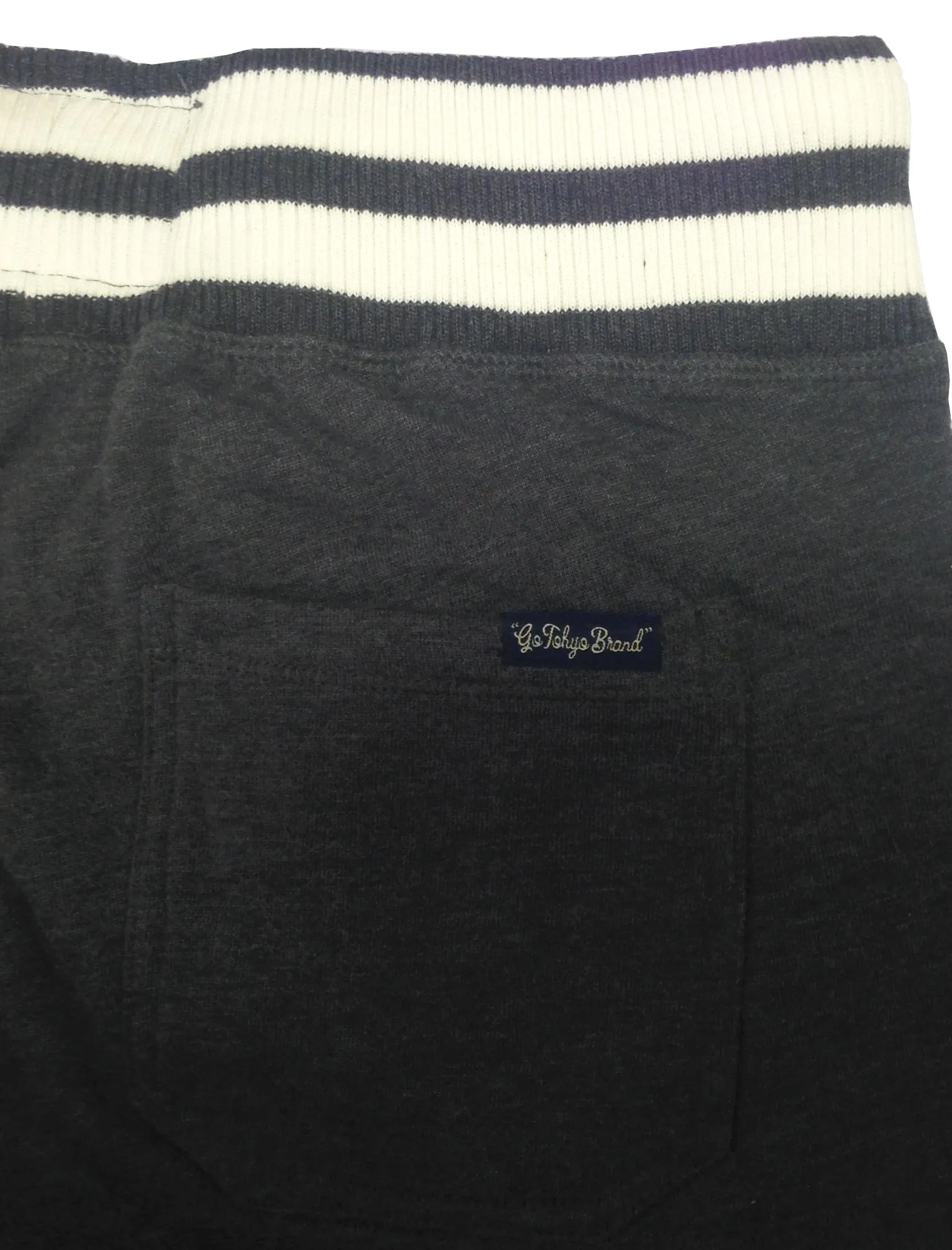 Cuffed Joggers in Charcoal Marl - Tokyo Laundry