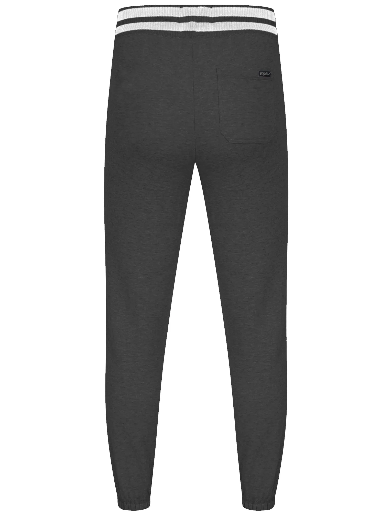 Cuffed Joggers in Charcoal Marl - Tokyo Laundry