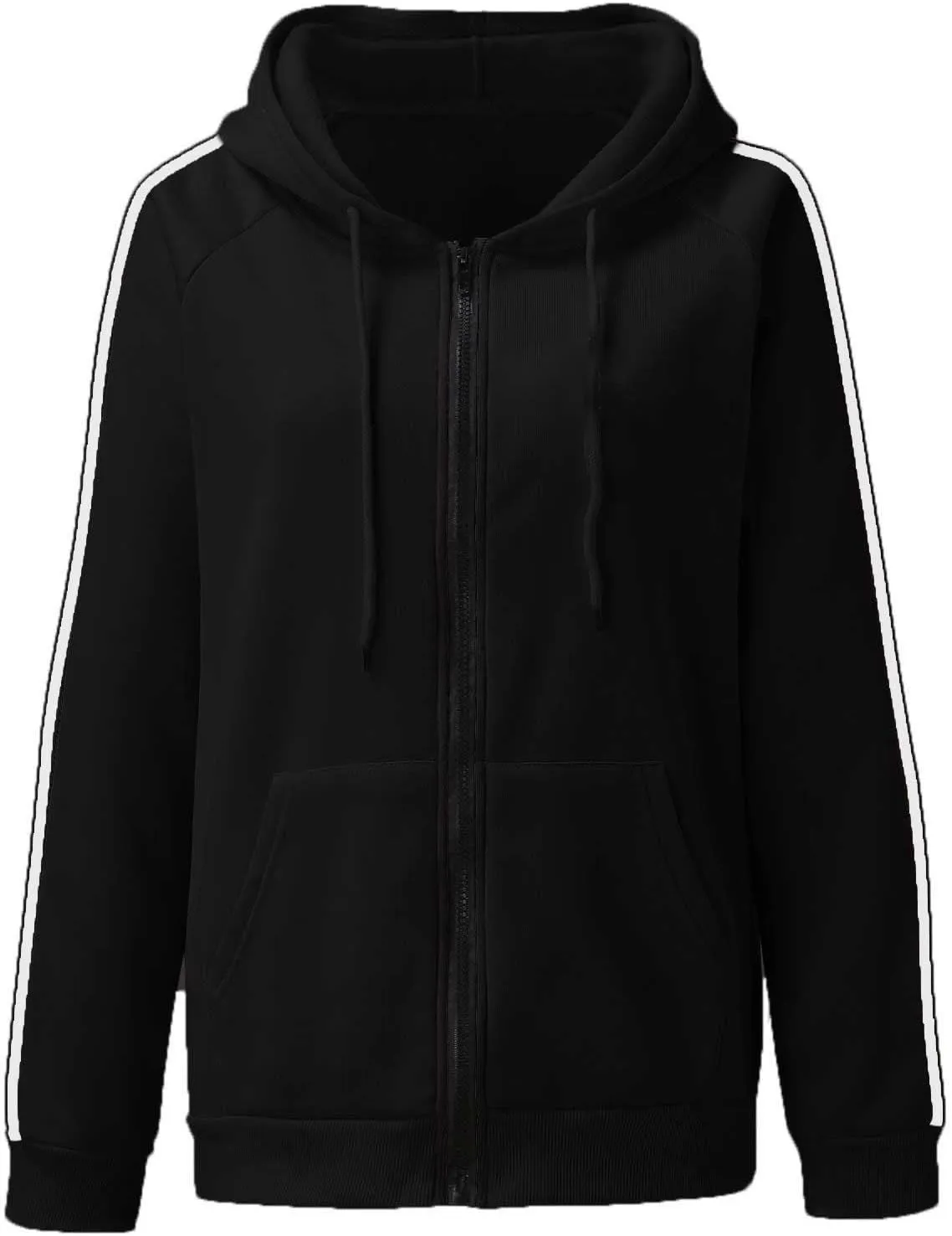 Custom Sweatshirt, Your Own Design Text/Photo/Image/Logo Women Front Printed Hoodies Zip Up Hooded Jacket