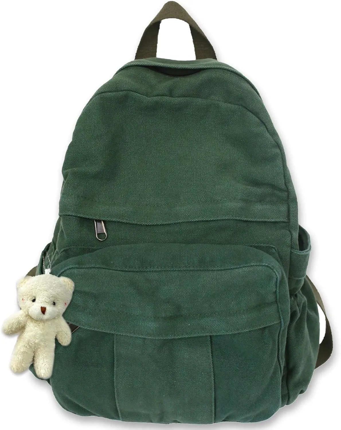 Cute Canvas Backpacks for Women Girls, Aesthetic Laptop Bookbag Vintage Backpack for College High School