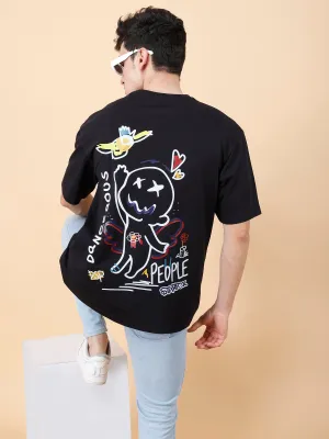 Dangerous People Printed Oversized T-shirt