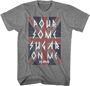 Def Leppard 80s Heavy Metal Band Rock n Roll Pour Some Sugar Adult T-Shirt Tee