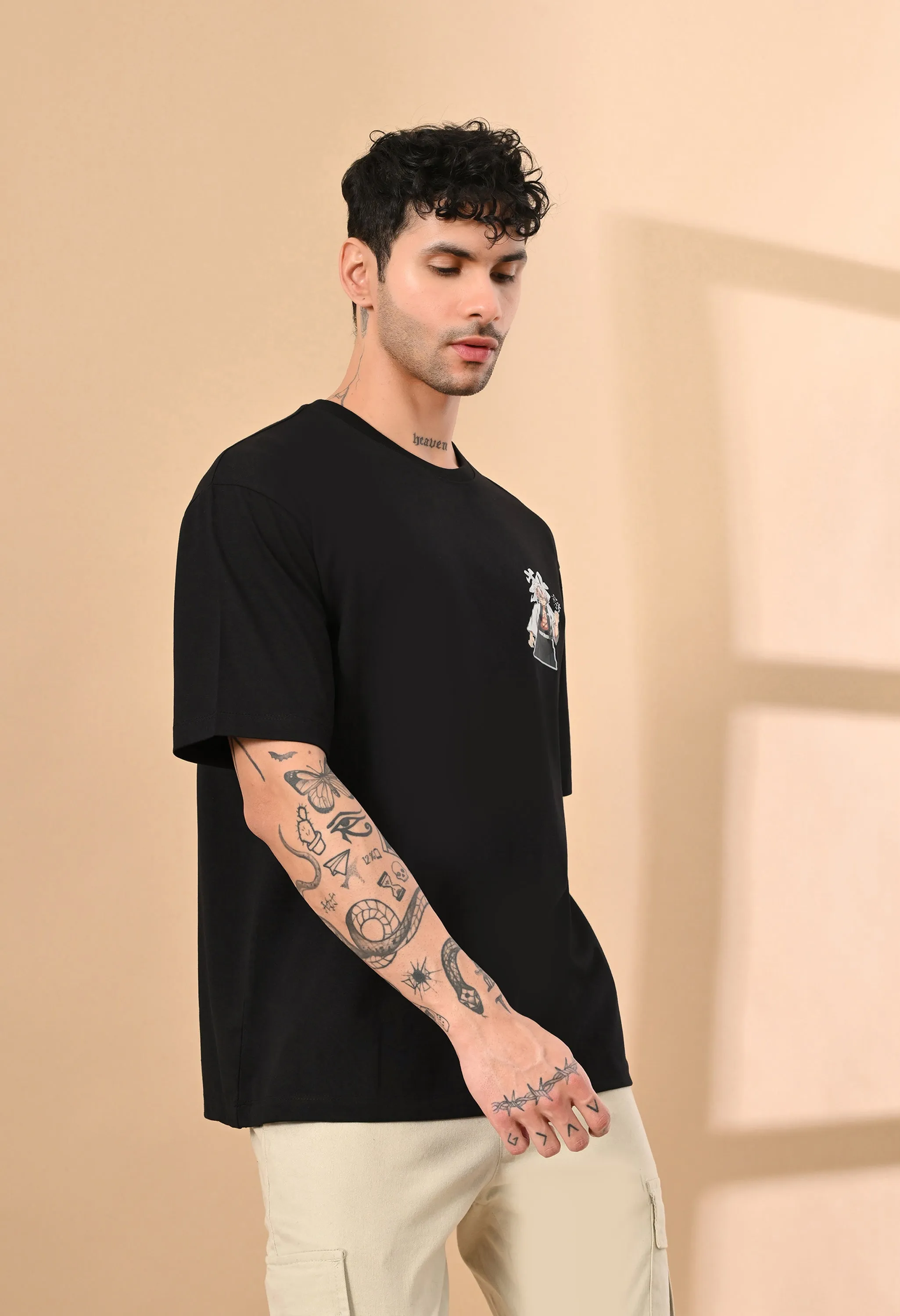 DEMON SLAYER PRINTED OVERSIZED T-SHIRT