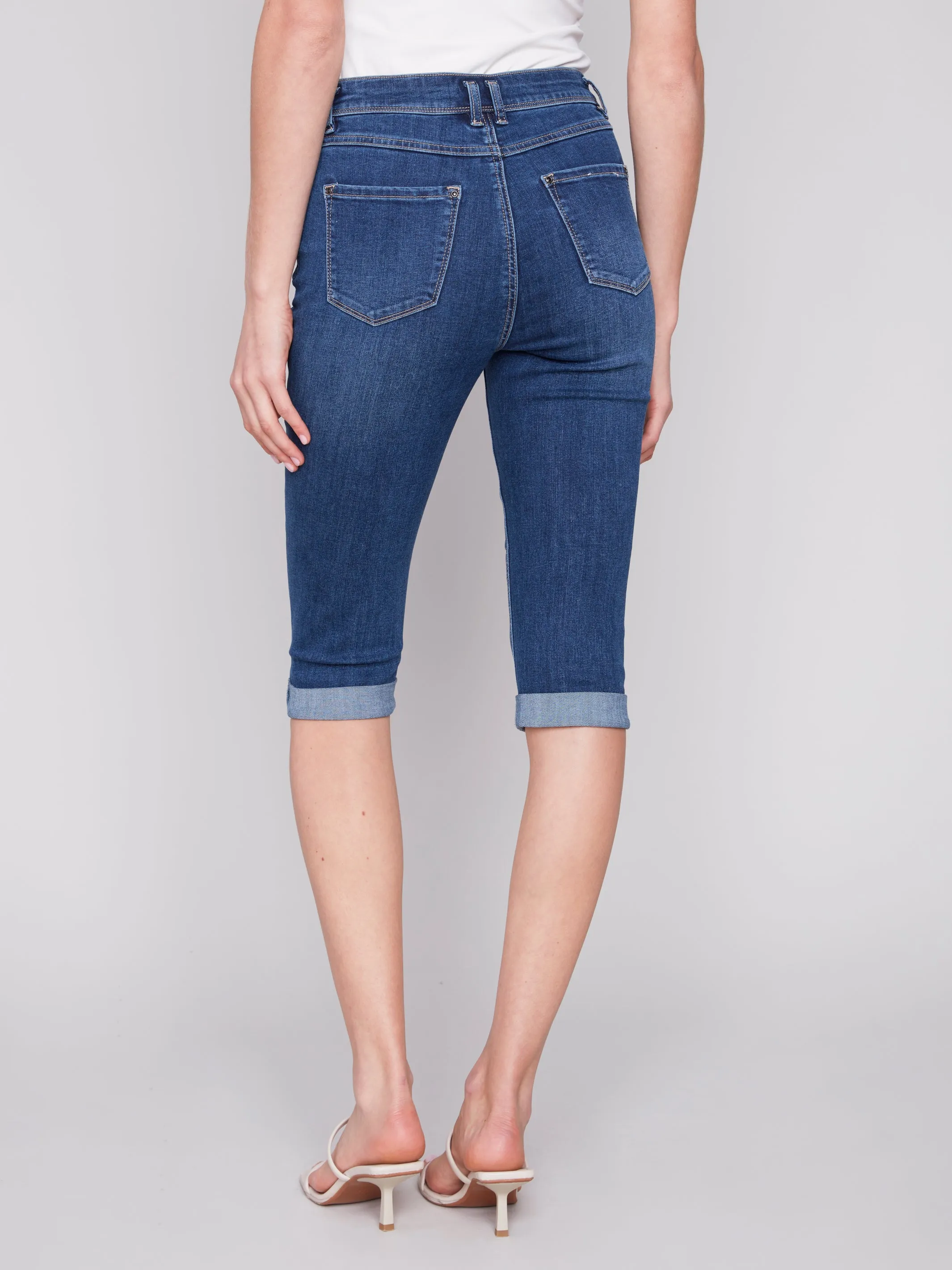 DENIM PEDAL PUSHER