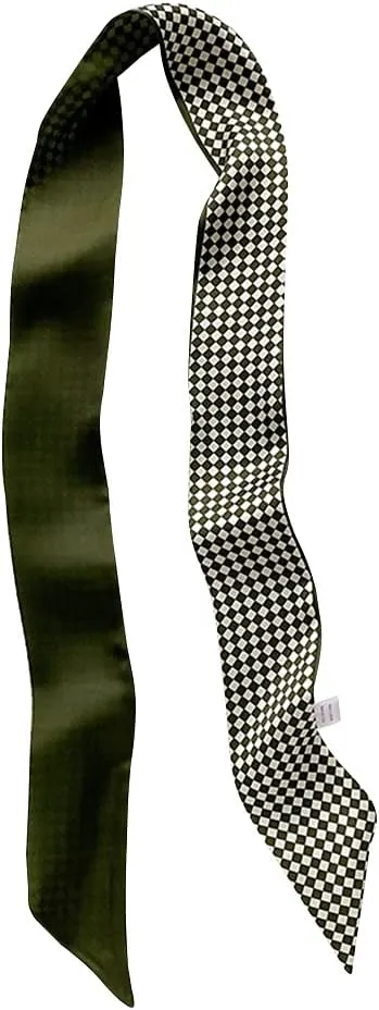 DEOIRC Retro Polka Dots Ribbon Scarf Package Band Hairband Neck Scarf Purse Scarfs for Handbag