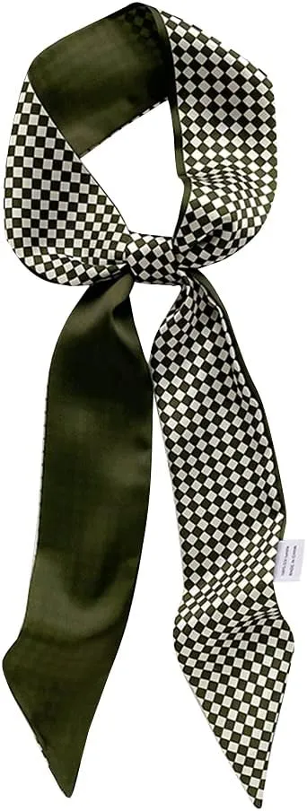 DEOIRC Retro Polka Dots Ribbon Scarf Package Band Hairband Neck Scarf Purse Scarfs for Handbag