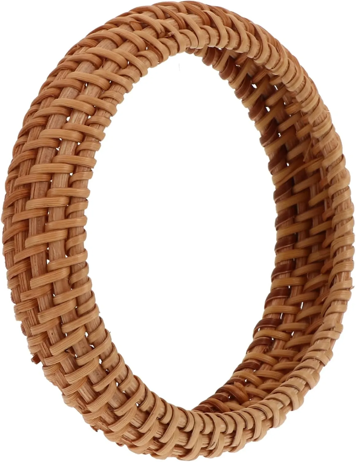Didiseaon 1Pc Natural Rattan Bangle Bracelet Comfortable Woven Jewelry for Women Lightweight Design for Summer Beach Holidays Unique Decorative Accessory