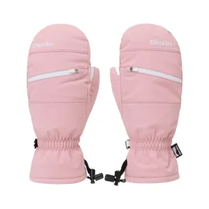 Dimito Block Zip Mitten Glove-ORCHID PINK
