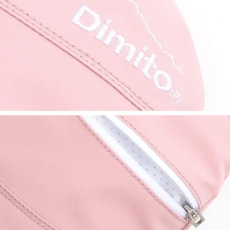Dimito Block Zip Mitten Glove-ORCHID PINK