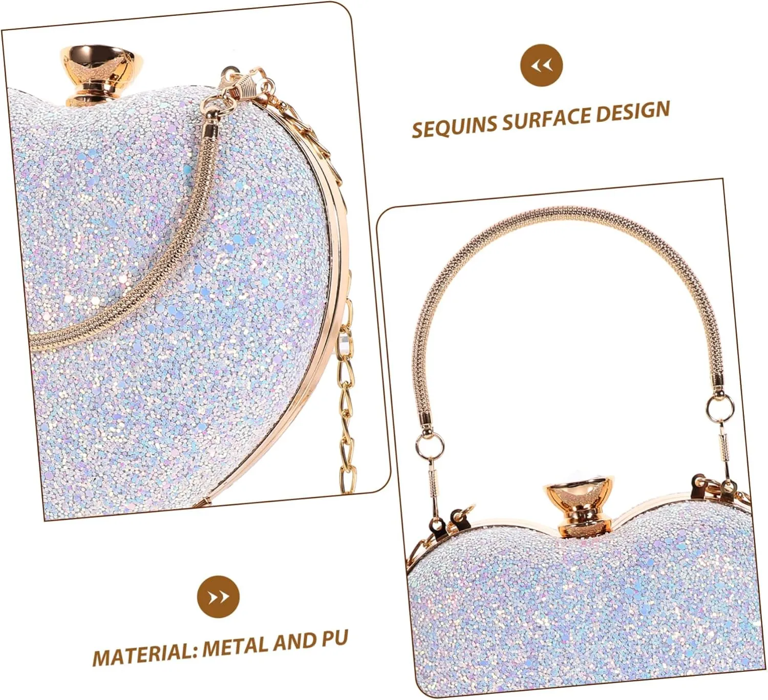 Dinner Bag for Teen Girls Chain Bag Crossbody Wallet for Women Womens Purse Clutch Bags Cross