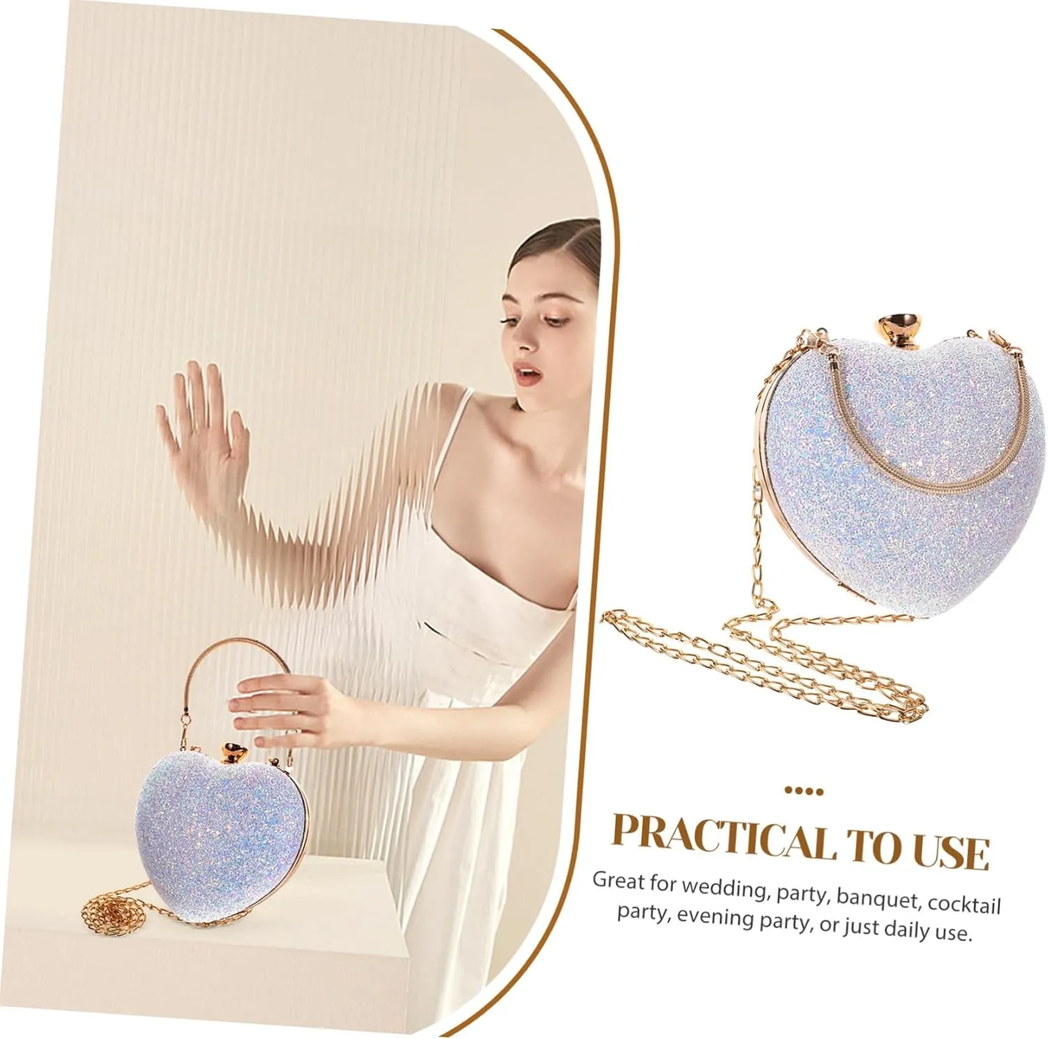 Dinner Bag for Teen Girls Chain Bag Crossbody Wallet for Women Womens Purse Clutch Bags Cross