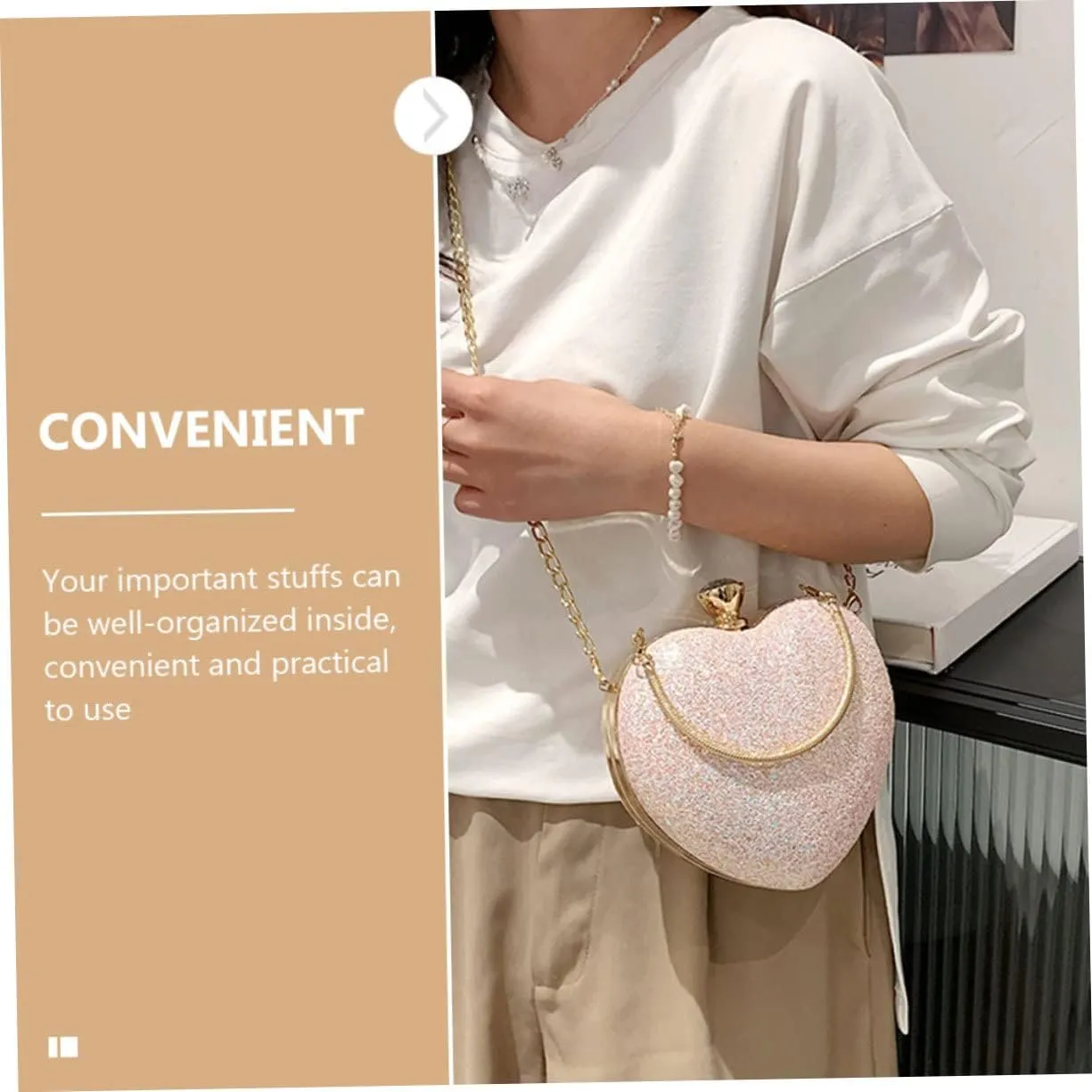 Dinner Bag for Teen Girls Chain Bag Crossbody Wallet for Women Womens Purse Clutch Bags Cross
