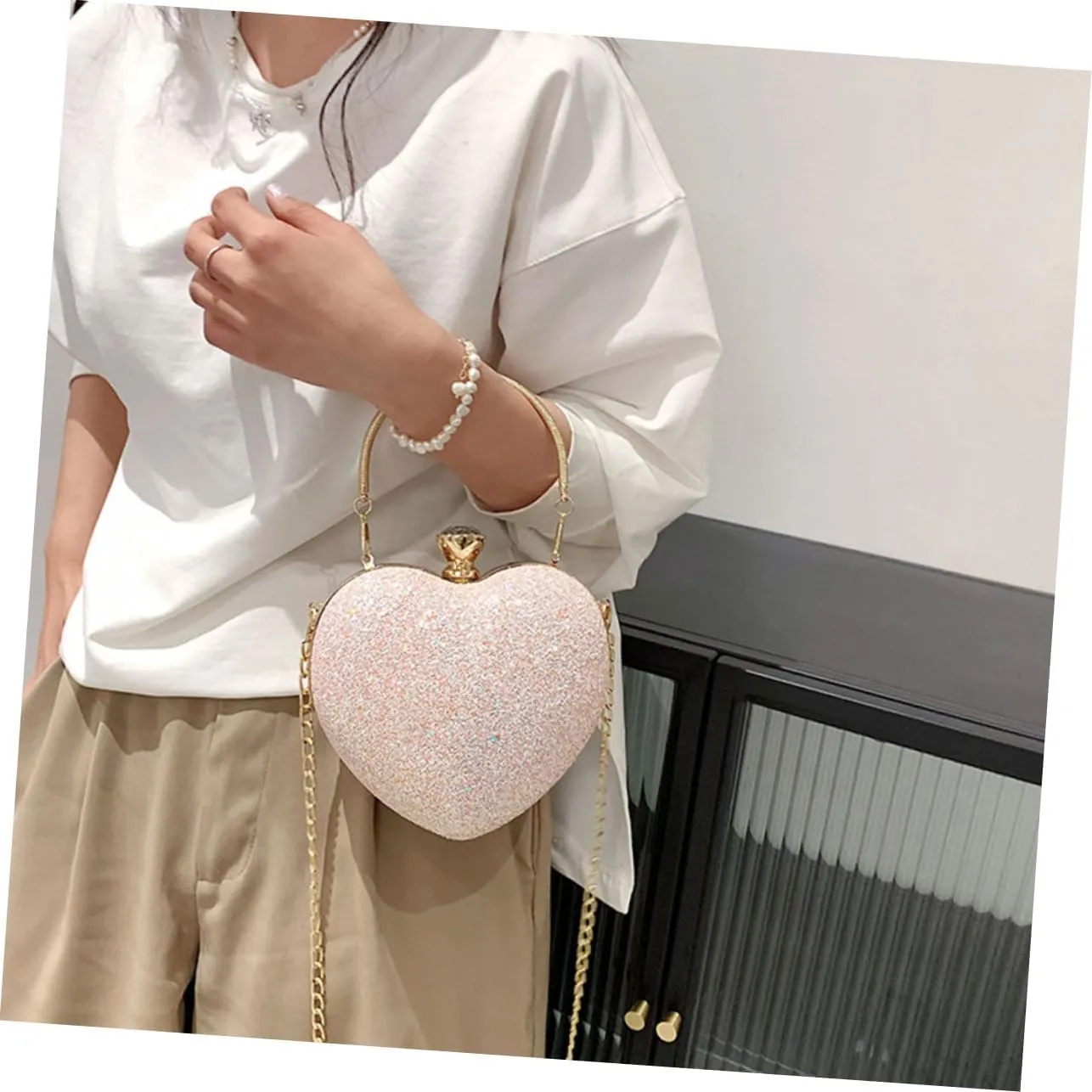 Dinner Bag for Teen Girls Chain Bag Crossbody Wallet for Women Womens Purse Clutch Bags Cross