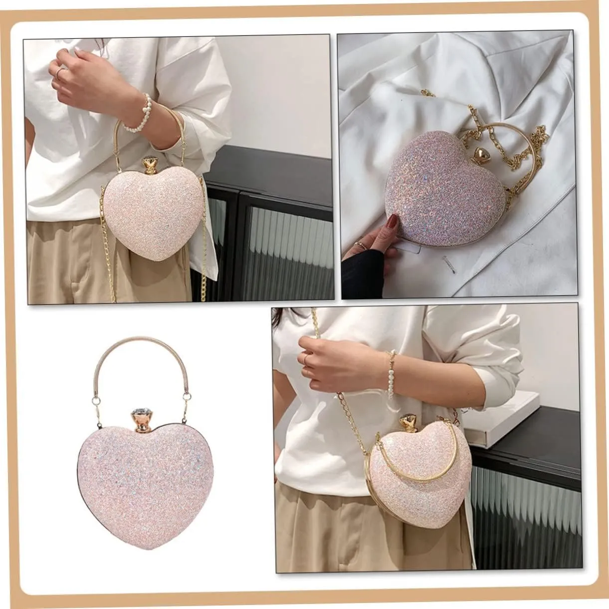 Dinner Bag for Teen Girls Chain Bag Crossbody Wallet for Women Womens Purse Clutch Bags Cross