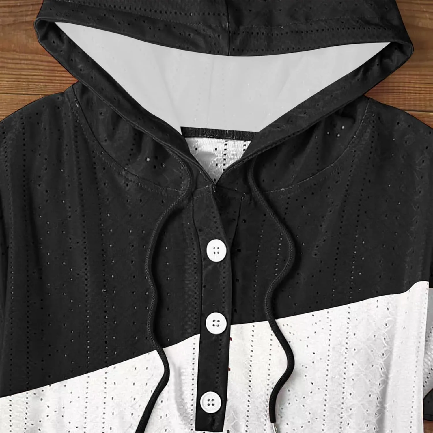 Eyelet Tops for Women 2025 Trendy Summer Hoodies Short Sleeve Button Up Casual Loose Fit Embroidery Shirts Blouses