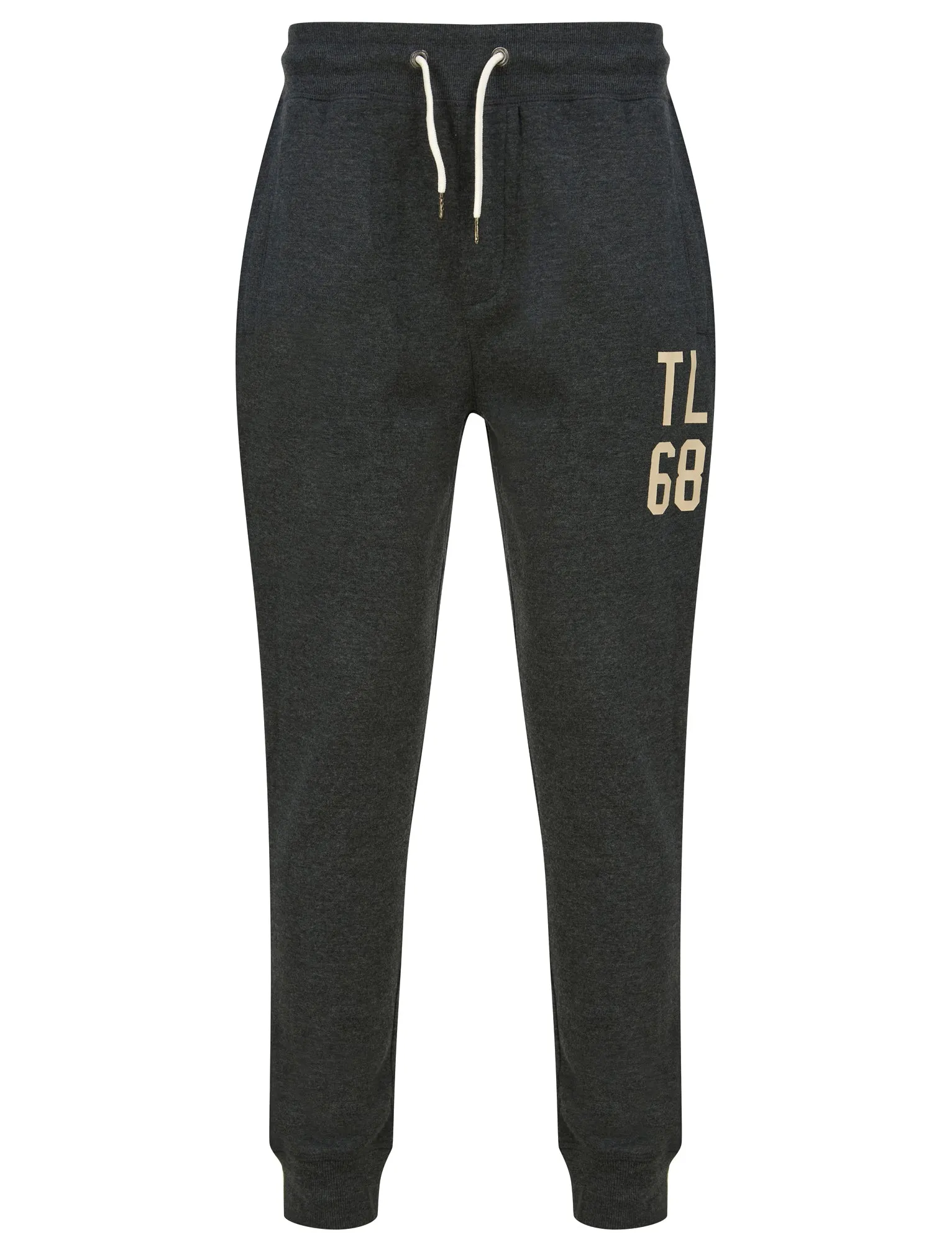 Fairwell Brushback Fleece Cuffed Joggers in Charcoal Marl - Tokyo Laundry