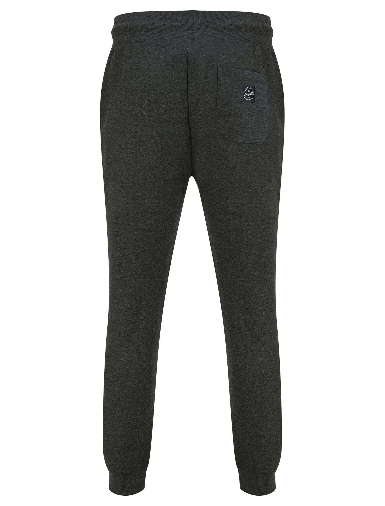 Fairwell Brushback Fleece Cuffed Joggers in Charcoal Marl - Tokyo Laundry
