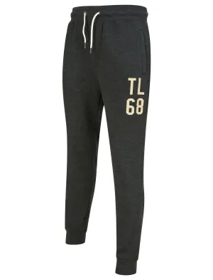 Fairwell Brushback Fleece Cuffed Joggers in Charcoal Marl - Tokyo Laundry