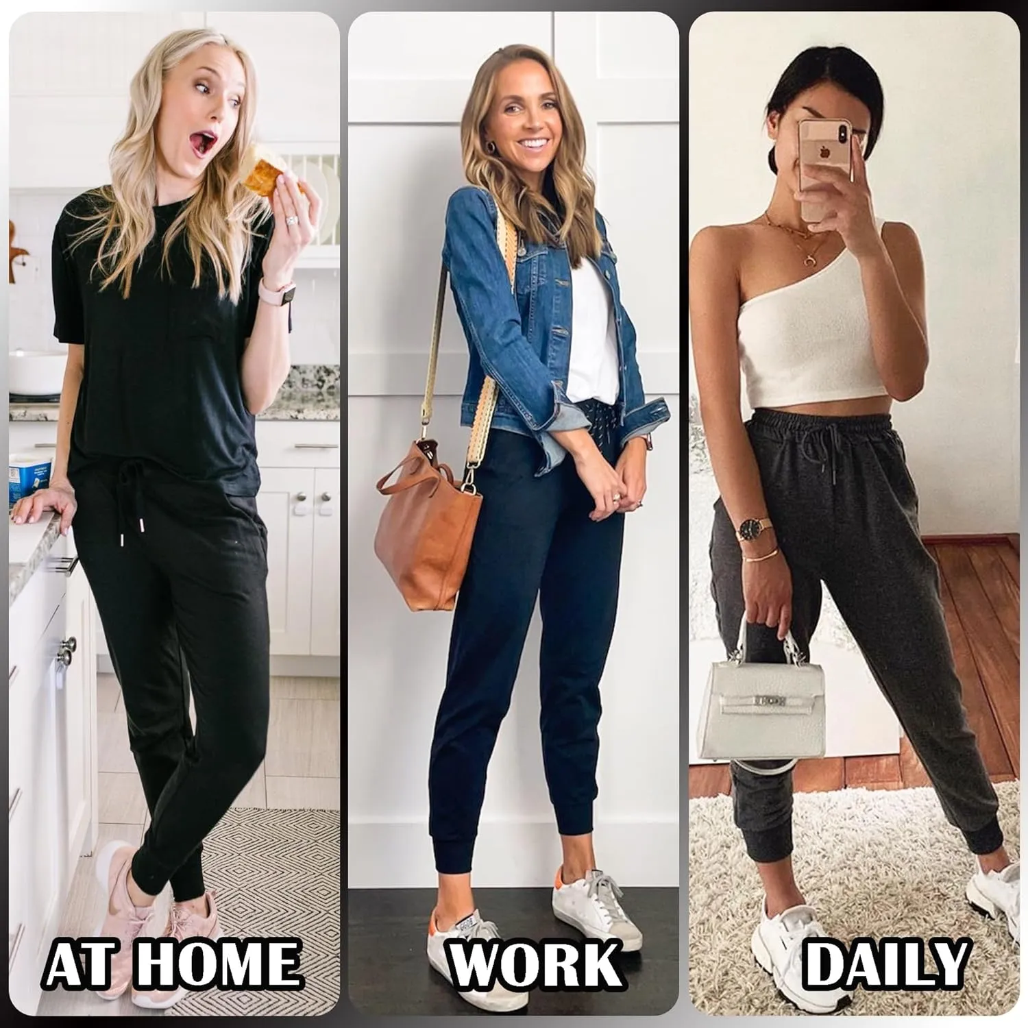 FULLSOFT Sweatpants for Women with Pockets-Womens Joggers Yoga Lounge Pants Relaxed-fit Leggings for Cycling Workout Running