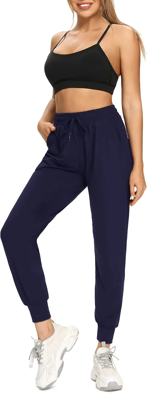 FULLSOFT Sweatpants for Women with Pockets-Womens Joggers Yoga Lounge Pants Relaxed-fit Leggings for Cycling Workout Running