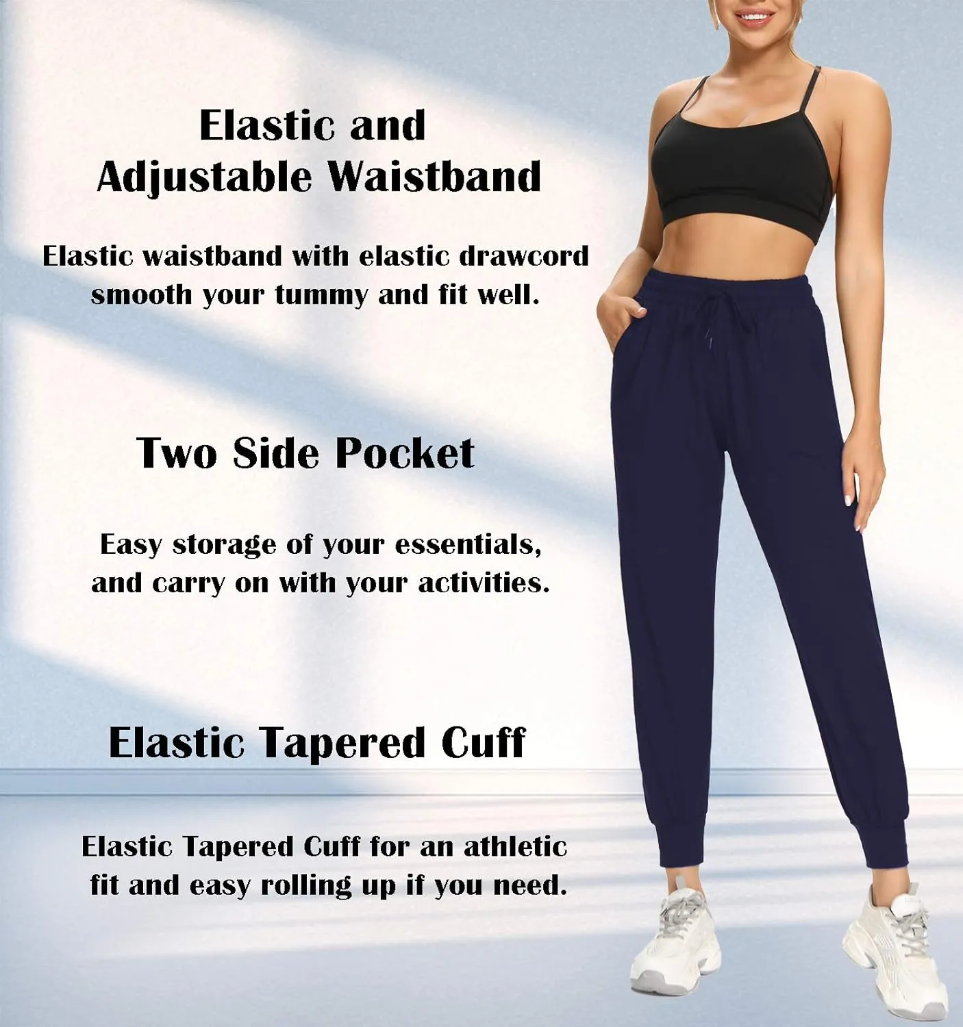 FULLSOFT Sweatpants for Women with Pockets-Womens Joggers Yoga Lounge Pants Relaxed-fit Leggings for Cycling Workout Running
