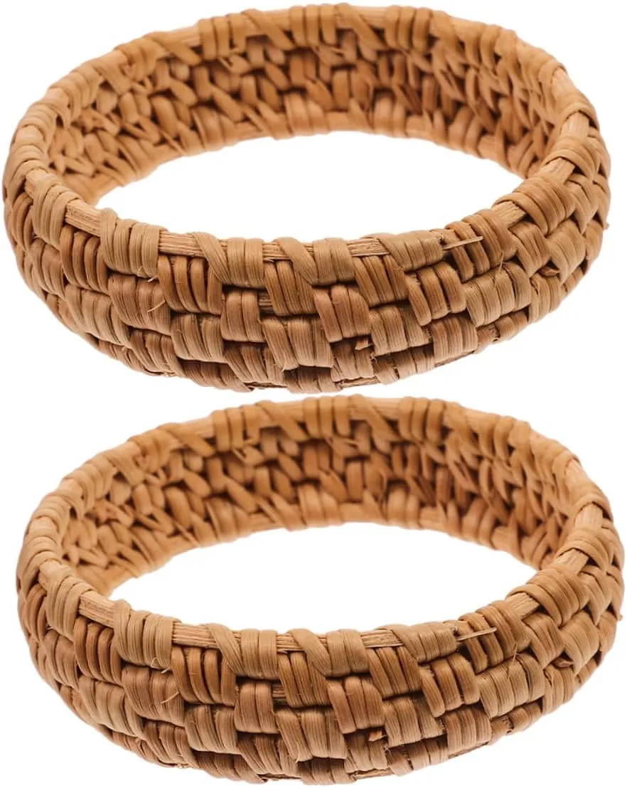 Gatuida Boho Style Woven Bracelet Pcs Handmade Rattan Jewelry Lightweight Stylish for Women