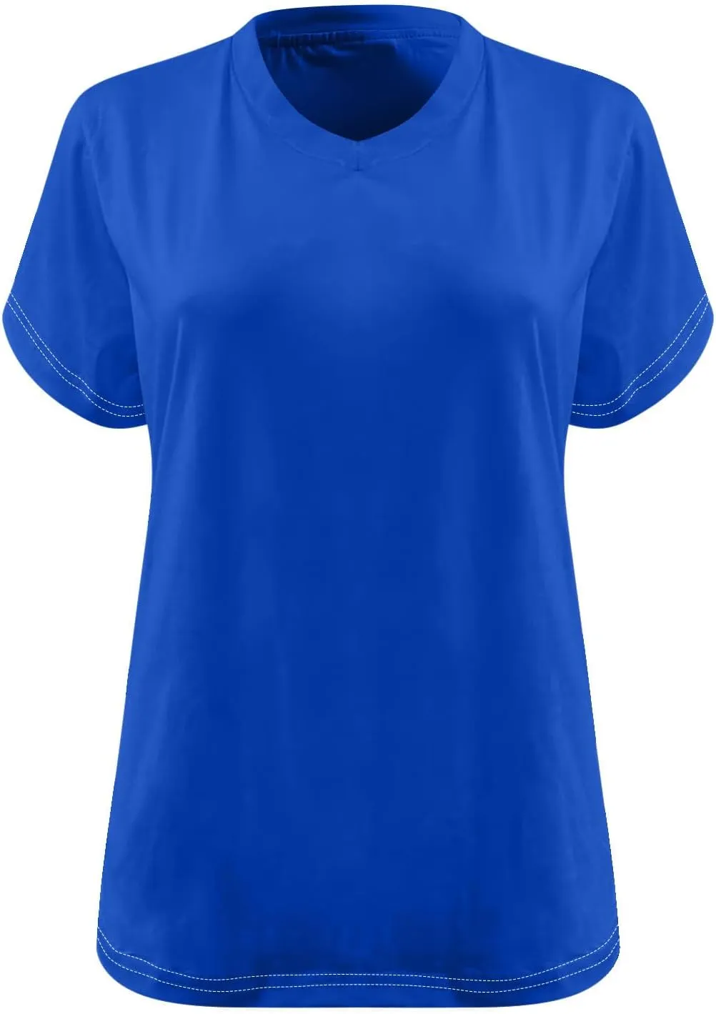 Generic 2024 Oversized T Shirts Women's Plus Size Tees Casual Half Sleeve V Neck Shirt Summer Loose Comfy Basic Tunic Tops