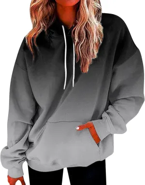 GOFULY Women'S Fashion Hoodies & Sweatshirts Long Sleeve Drawstring Hoodies Western Aztec Print Oversized Fall Tops Clothes